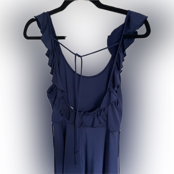 Navy Blue “wrap” Dress - Picture 4 of 5
